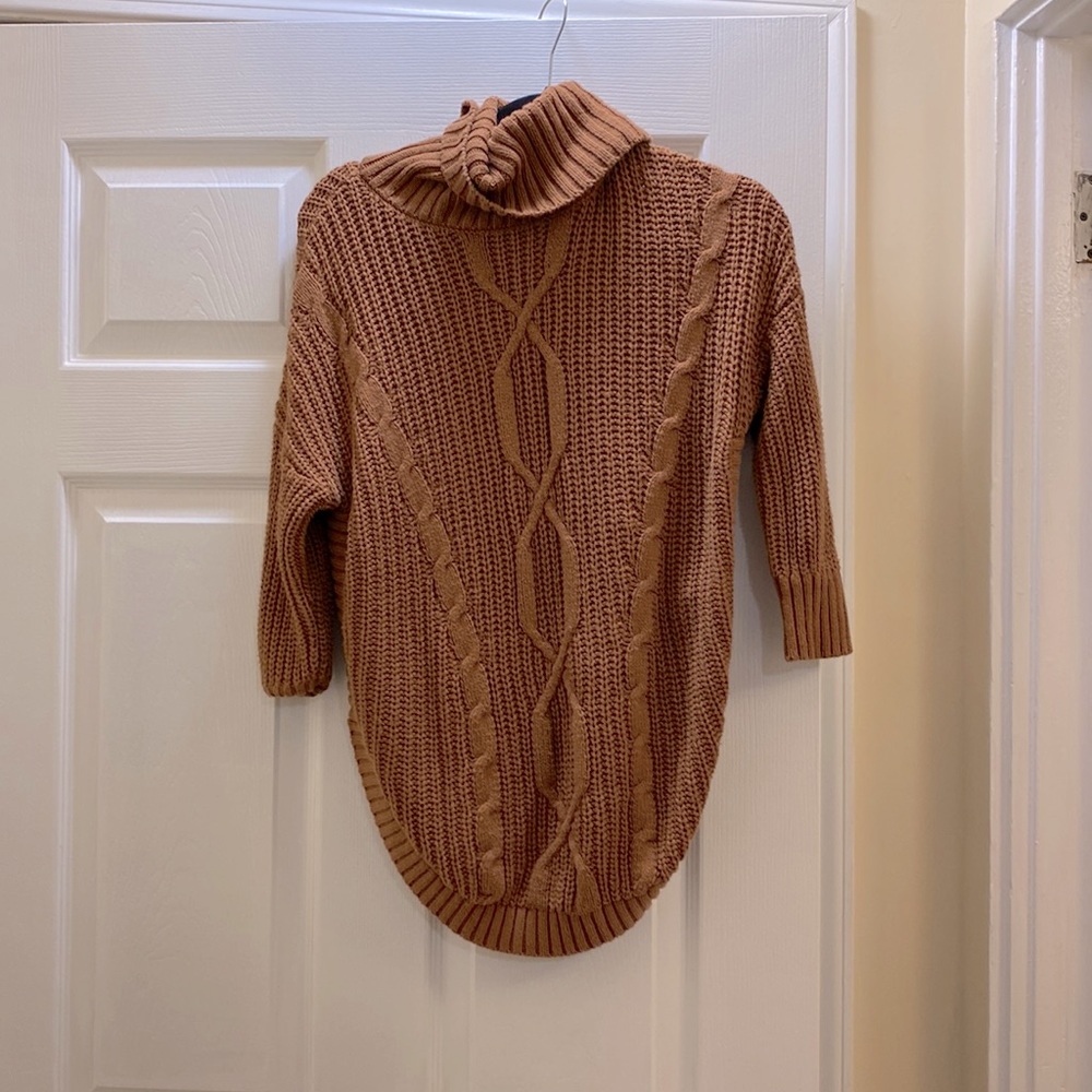 Express Brown turtle neck sweater